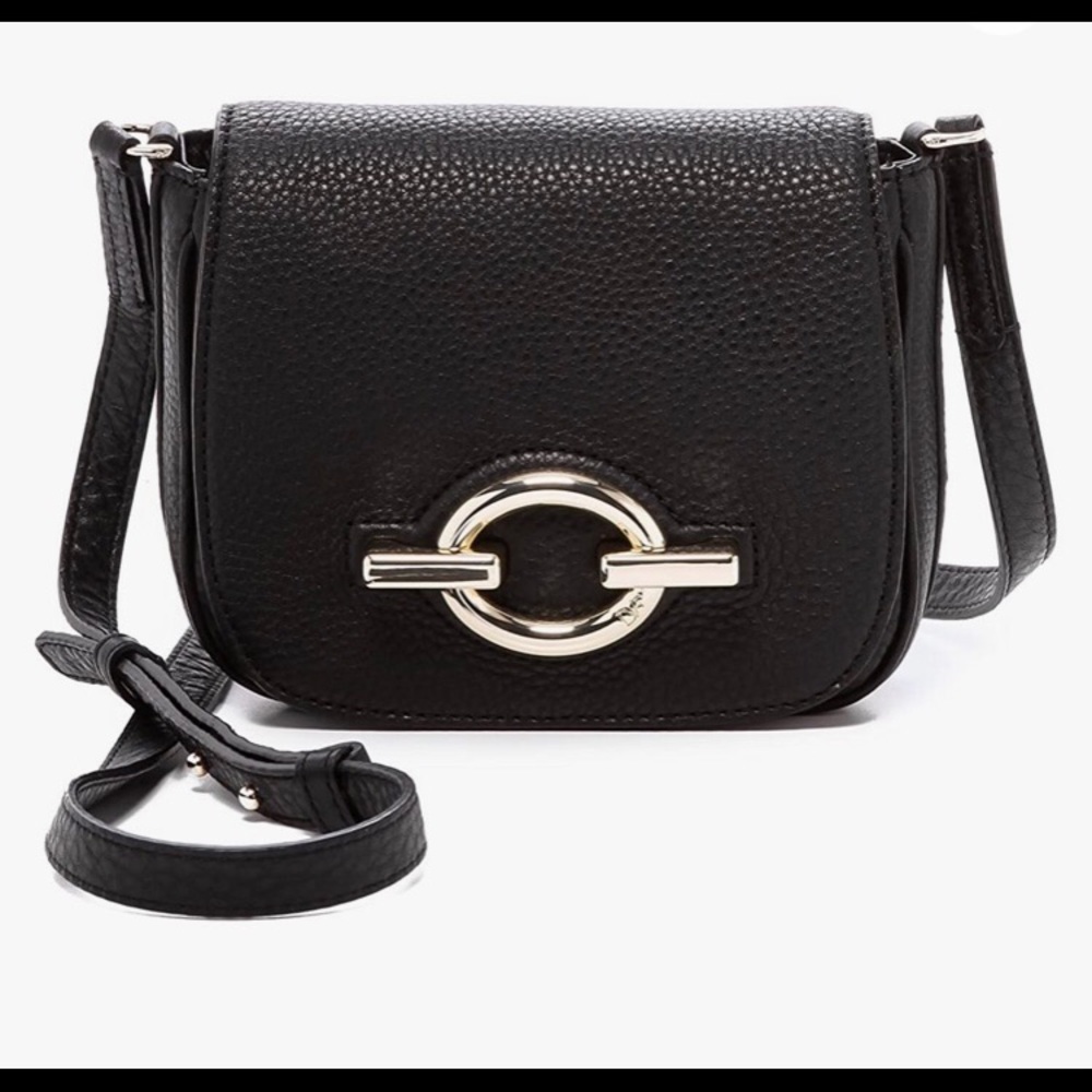 DVF Cute Sutra Cafe Mini Black Leather Crossbody